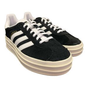 Adidas Women's "Gazelle Bold" Triple-Stack Outsole Court Sneaker - Black/White